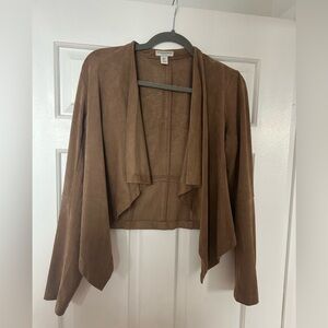 Brown suede jacket